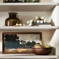13.9" x 25.4" Horizontal Landscape Framed Canvas - Threshold&trade; designed with Studio McGee: Digital Art Print, Polystyrene Gold Frame