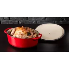Lodge 7qt Cast Iron Enamel Dutch Oven 