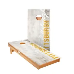 Skips Garage Pittsburgh Vintage Gameday Cornhole Boards - ACA Star Series