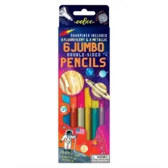 eeBoo Solar System Fluorescent Double-Sided Color Pencils/Set of 6