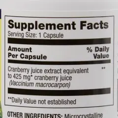 Optimum Cranberry Juice Extract 425mg Capsule, 100 Ct