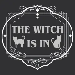 Women's Lost Gods Halloween The Witch Is In Cats Racerback Tank Top