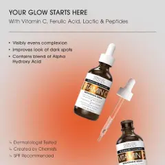 Advanced Clinicals Vitamin C Face Serum. Anti-Aging Serum for Dark Spots and Age Spots. 1.75 Fl Oz