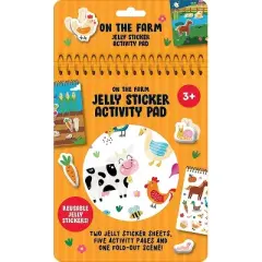 On the Farm Jelly Sticker Activity Pad - by  Dover Publications (Hardcover)