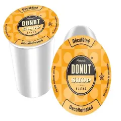 Authentic Donut Shop Blend Coffee Pods, Decaffeinated Medium Roast Coffee in Single Serve Cups, 24 Count