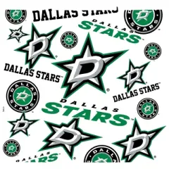 NHL Dallas Stars All Over Venture Water Bottle - 24oz: Portable Plastic Drinkware