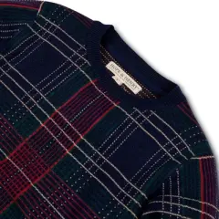 Hope & Henry Boys' Long Sleeve Intarsia Crew Neck Pullover Sweater, Kids