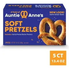 Auntie Anne's Classic Soft Frozen Pretzels - 13.4oz/5ct
