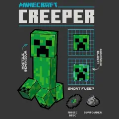 Boy's Minecraft Creeper Graph T-Shirt