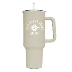 NCAA San Diego State Aztecs Sand Powder Coat Tumbler - 20oz: Insulated Stainless Steel Drinkware