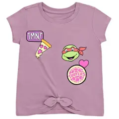 Teenage Mutant Ninja Turtles Donatello Raphael Leonardo Michelangelo Girls 2 Pack T-Shirts Toddler to Big Kid 