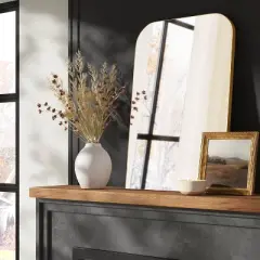 24" x 36" Infinity Mantle Mirror Brass - Threshold&trade;
