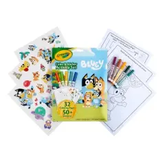 Crayola Bluey Color & Sticker Activity Set: Creative Coloring Book for Kids with Markers & Stickers, 32 Pages