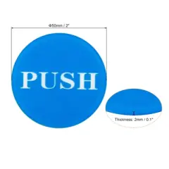 Unique Bargains Acrylic Self-Adhesive Decor Store Business Push Pull Door Sign 2 Pcs