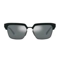 Dolce & Gabbana DG 6185 25256G Unisex Square Sunglasses Matte Black 55mm