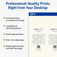 Avery Rounded Foldover Tags, 1-1/2" x 2-1/8", Matte Ivory, 80 Total