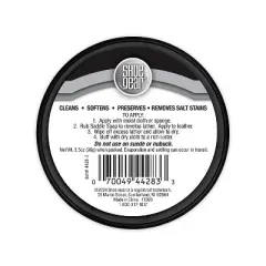 Shoe Gear Saddle Soap - Clear 3.5oz: Wax-Based Shoe Polish & Balm, 3.39" Length & Width, Shoe Accessories