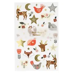 Meri Meri Folk Woodland Tattoo Sheet (Pack of 2)