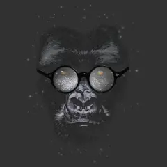 Men's Design By Humans Nerd Gorillaz By ikaruz Tank Top