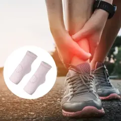 Unique Bargains Ankle Brace Sleeve Achilles Tendon Support Ankle Compression Sleeve Socks 1 Pair