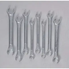 Westward  Flare Nut Wrench Set,8 Pieces,6 Pts 4YR29