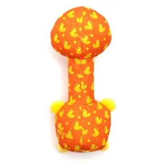 Ducky Long Neck Squeaky Plush Dog Toy - The Worthy Dog