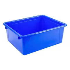 Storex Deep Storage Tray with Lid, Blue