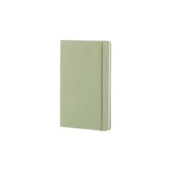 Moleskine 240pg Ruled Notebook Large Hardcover Light Green: 5x8.25", Journal, Acid-Free, Elastic Closure, Pocket