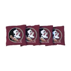 NCAA Florida State Seminoles Corn-Filled Cornhole Bags Burgundy - 4pk