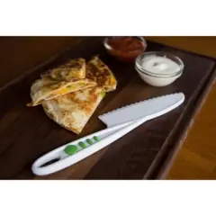 Curious Chef 3-Piece Nylon Knife Set for Kids & Dishwasher Safe Tools, BPA-Free Plastic - Real Kitchen Kit