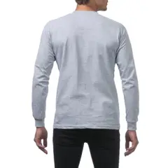 Pro Club Men's Heavyweight Cotton Long Sleeve Crew Neck T-Shirt