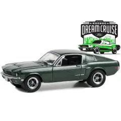 1968 Ford Mustang GT Fastback Green Metallic "Woodward Dream Cruise" Series 1 1/64 Diecast Model Car by Greenlight
