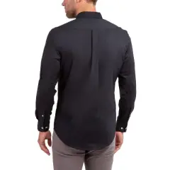 U.S. Polo Assn. Men's Solid Stretch Poplin Long Sleeve Button Down Shirt