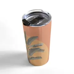 Iveta Abolina Sunrise Coral 20 oz Stainless Steel Travel Mug - Deny Designs