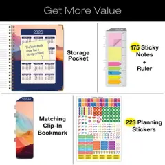 Global Printed Products Hardcover AY 2025-2026 Fashion Planner - 8.5"x11" (Mountain Majesty)