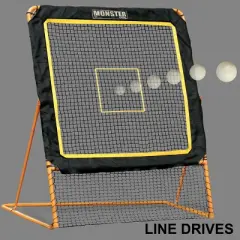 EZ Goal 8' x 6' Lacrosse Professional Practice Rebounder - Orange/Black