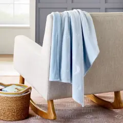 Plush Ribbed Blanket - Cloud Island&trade; Blue Stars