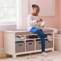 Martha Stewart Living and Learning Kids' Storage Bench