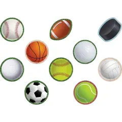 Teacher Created Resources&reg; Sports Mini Accents, 36 Per Pack, 6 Packs
