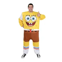 SpongeBob Men's Halloween Costume Bodysuit - Yellow One Size