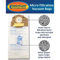 Eureka RR, 61115 Boss Smart Vac 4800. Micro Filtration Vacuum Cleaner Bags 9 pack
