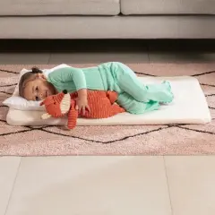 Pack and Play Mattress w/ Travel Carry Bag, Playard Mattress 38"x26" Pack N Play Mattress Topper Washable Waterproof Cover. Hypoallergenic 1.5" Thick