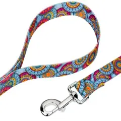 Country Brook Petz Sky Mandala Dog Leash (6 Foot, 1/2 Inch Wide)