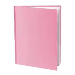 Young Authors Pink Hardcover Blank Book, White Pages, 8"H x 6"W Portrait, 14 Sheets/28 Pages, Pack of 12