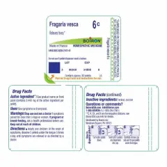 Fragaria Vesca 6C by Boiron Homeopathic Single Medicine For First Aid  -  80 Pellet