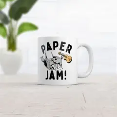 Crazy Dog Paper Jam Mug Funny Sarcastic Printer Graphic Novelty Coffee Cup-11oz