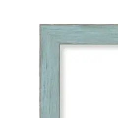 Amanti Art Sky Blue Rustic Wood Framed Magnetic Board