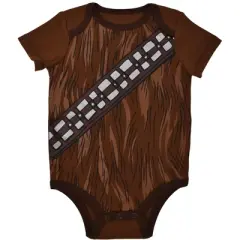 Star Wars Darth Vader Chewbacca Stormtrooper R2-D2 C-3PO Baby Boys 5 Pack Bodysuit 