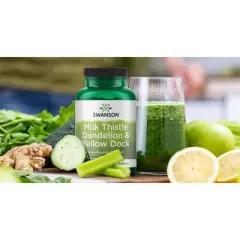 Swanson Herbal Supplements Milk Thistle, Dandelion & Yellow Dock Capsule 120ct