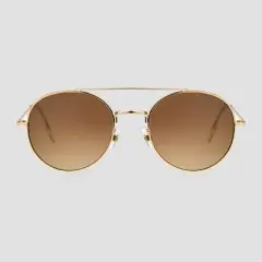 Women's Round Aviator Sunglasses - Universal Thread&trade;  Gold